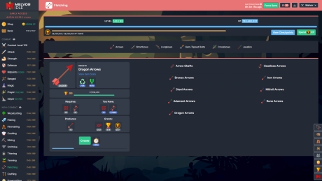 Melvor Idle - Screen zum Spiel Melvor Idle.