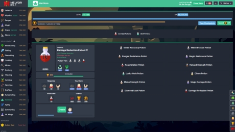 Melvor Idle - Screen zum Spiel Melvor Idle.