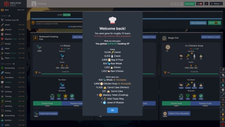 Melvor Idle - Screen zum Spiel Melvor Idle.