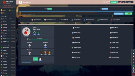 Melvor Idle - Screen zum Spiel Melvor Idle.