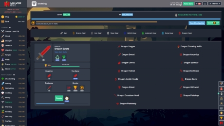 Melvor Idle: Screen zum Spiel Melvor Idle.