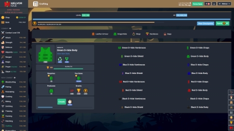 Melvor Idle - Screen zum Spiel Melvor Idle.