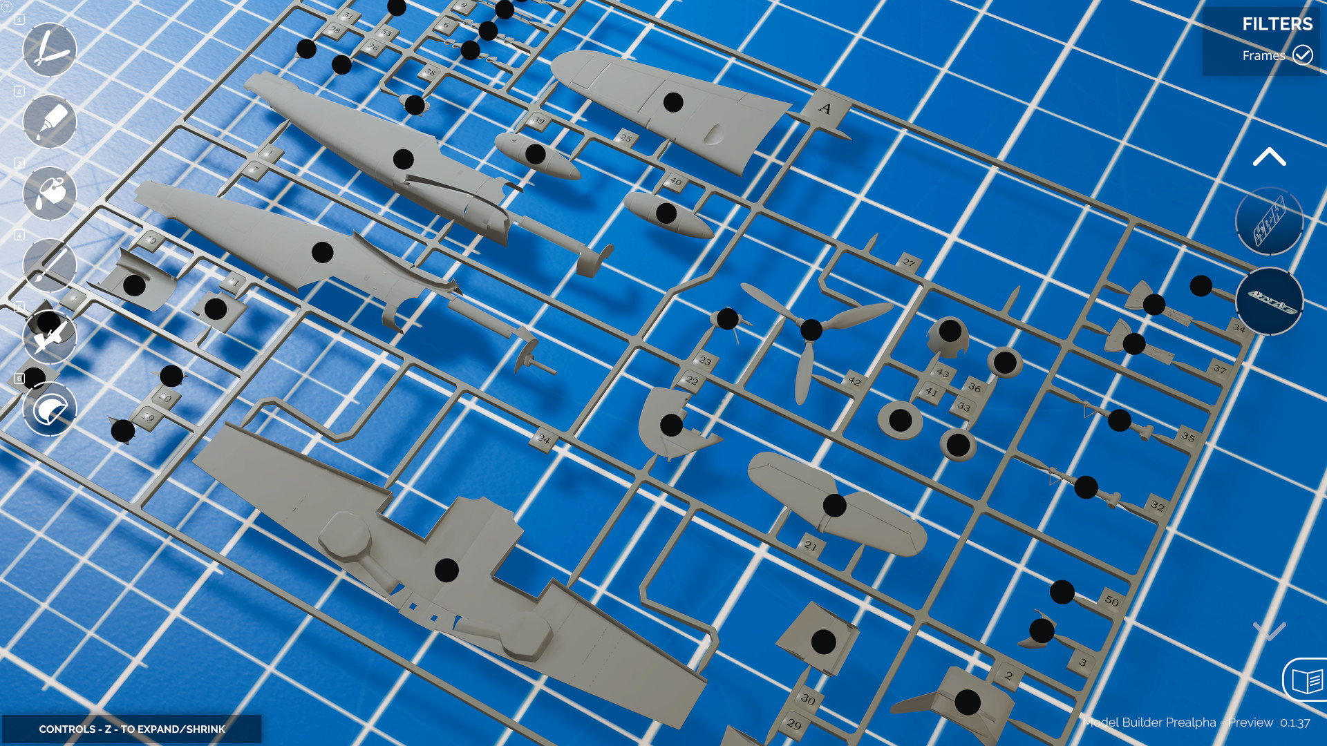 Model Builder: Screen zum Spiel Model Builder.