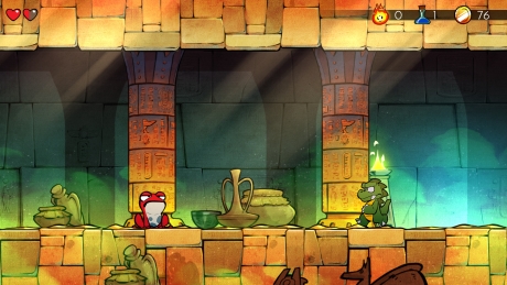 Wonder Boy: The Dragon's Trap - Screen zum Spiel Wonder Boy: The Dragon's Trap.