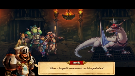 SteamWorld Quest: Hand of Gilgamech - Screen zum Spiel SteamWorld Quest: Hand of Gilgamech.