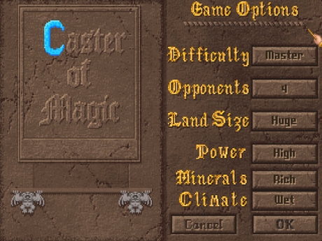 Master of Magic: Caster of Magic: Screen zum Spiel Master of Magic: Caster of Magic.