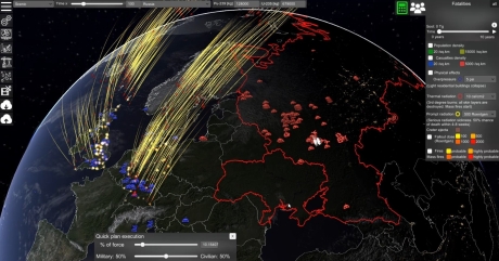 Nuclear War Simulator: Screen zum Spiel Nuclear War Simulator.