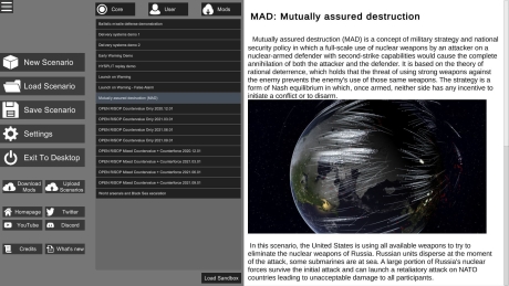 Nuclear War Simulator - Screen zum Spiel Nuclear War Simulator.