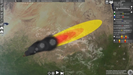 Nuclear War Simulator: Screen zum Spiel Nuclear War Simulator.