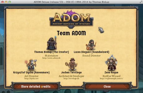 ADOM (Ancient Domains Of Mystery): Screen zum Spiel ADOM (Ancient Domains Of Mystery).