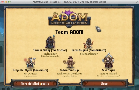 ADOM (Ancient Domains Of Mystery) - Screen zum Spiel ADOM (Ancient Domains Of Mystery).