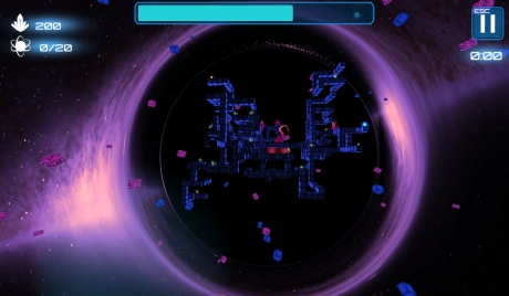 Deep Blue 3D Maze in Space - Screen zum Spiel Deep Blue 3D Maze in Space.