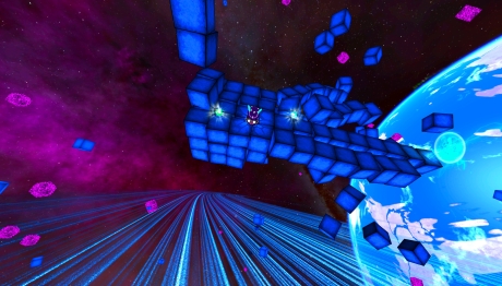 Deep Blue 3D Maze in Space - Screen zum Spiel Deep Blue 3D Maze in Space.