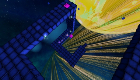 Deep Blue 3D Maze in Space - Screen zum Spiel Deep Blue 3D Maze in Space.