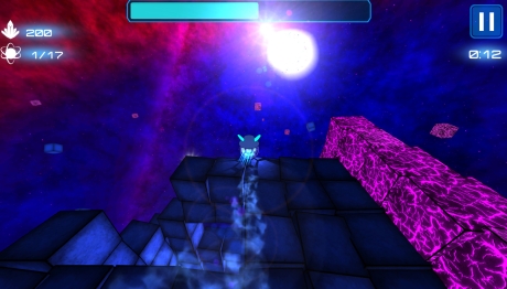 Deep Blue 3D Maze in Space - Screen zum Spiel Deep Blue 3D Maze in Space.