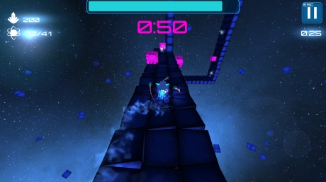 Deep Blue 3D Maze in Space: Screen zum Spiel Deep Blue 3D Maze in Space.