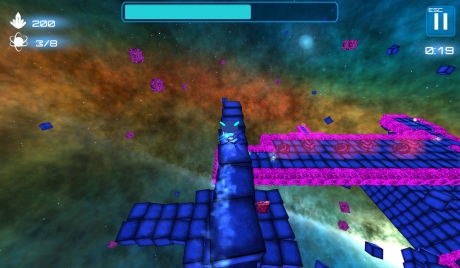 Deep Blue 3D Maze in Space: Screen zum Spiel Deep Blue 3D Maze in Space.