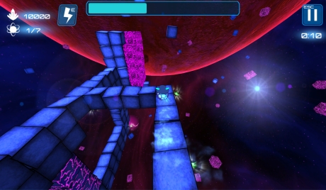 Deep Blue 3D Maze in Space - Screen zum Spiel Deep Blue 3D Maze in Space.