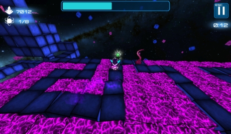 Deep Blue 3D Maze in Space - Screen zum Spiel Deep Blue 3D Maze in Space.