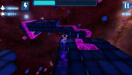 Deep Blue 3D Maze in Space: Screen zum Spiel Deep Blue 3D Maze in Space.
