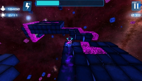 Deep Blue 3D Maze in Space - Screen zum Spiel Deep Blue 3D Maze in Space.