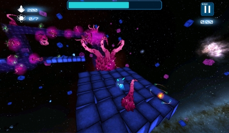 Deep Blue 3D Maze in Space - Screen zum Spiel Deep Blue 3D Maze in Space.