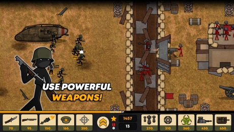 Stickman Trenches: Screen zum Spiel Stickman Trenches.