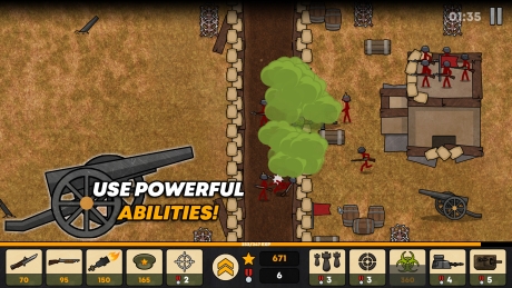 Stickman Trenches: Screen zum Spiel Stickman Trenches.