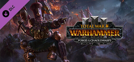 Logo for Total War: WARHAMMER III - Forge of the Chaos Dwarfs