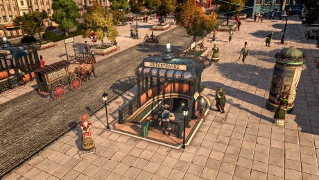 Anno 1800: Fussgängerzonen Paket - Screen zum Spiel Anno 1800 - Pedestrian Zone Pack.