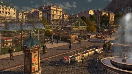 Anno 1800: Fussgängerzonen Paket - Screen zum Spiel Anno 1800 - Pedestrian Zone Pack.