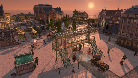 Anno 1800: Fussgängerzonen Paket: Screen zum Spiel Anno 1800 - Pedestrian Zone Pack.