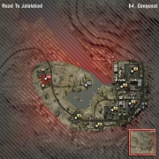 Battlefield 2 - Road to Jalalabaad Map - Ansicht von oben