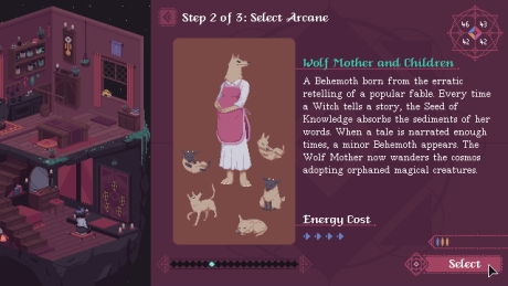 The Cosmic Wheel Sisterhood: Screen zum Spiel The Cosmic Wheel Sisterhood.