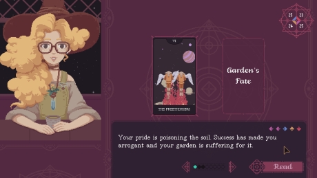 The Cosmic Wheel Sisterhood: Screen zum Spiel The Cosmic Wheel Sisterhood.