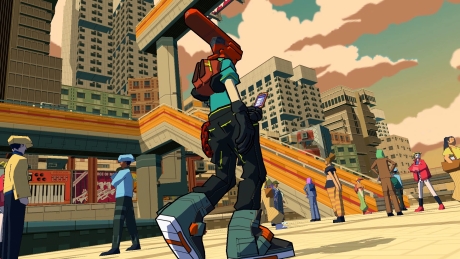 Bomb Rush Cyberfunk - Screen zum Spiel Bomb Rush Cyberfunk.