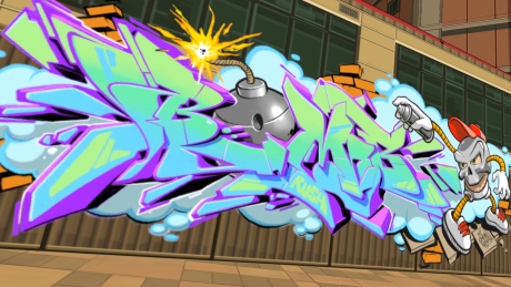 Bomb Rush Cyberfunk - Screen zum Spiel Bomb Rush Cyberfunk.