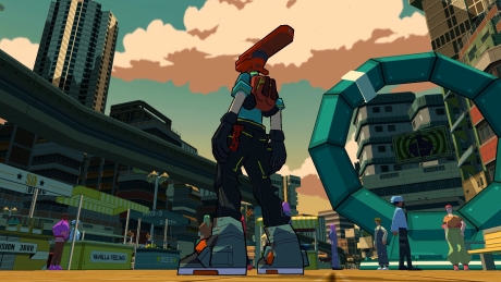 Bomb Rush Cyberfunk - Screen zum Spiel Bomb Rush Cyberfunk.