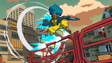 Bomb Rush Cyberfunk - Screen zum Spiel Bomb Rush Cyberfunk.