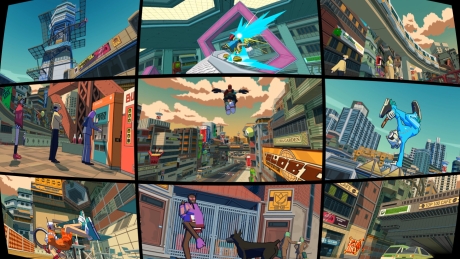 Bomb Rush Cyberfunk - Screen zum Spiel Bomb Rush Cyberfunk.