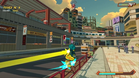 Bomb Rush Cyberfunk - Screen zum Spiel Bomb Rush Cyberfunk.