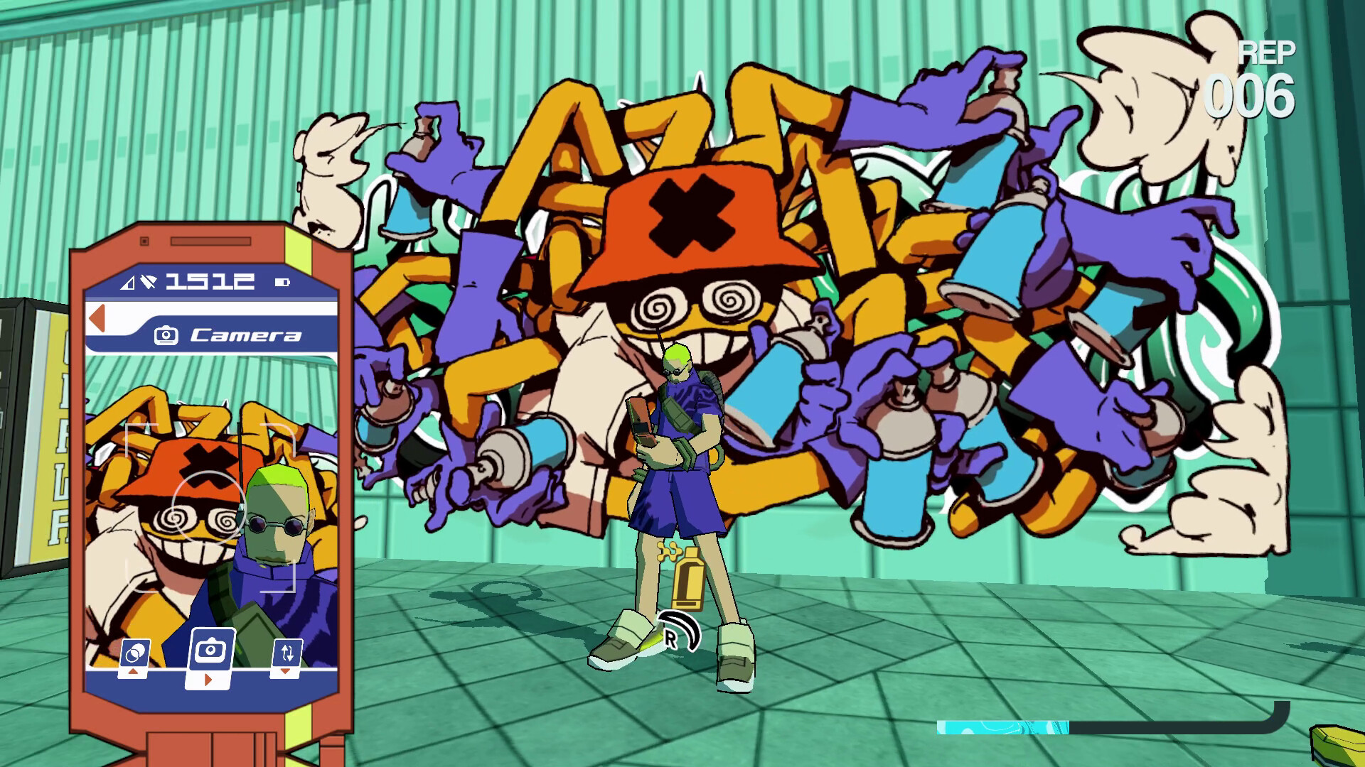 Bomb Rush Cyberfunk: Screen zum Spiel Bomb Rush Cyberfunk.