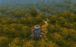 World of Warcraft - Screen zum Gebiet Wald von Elwynn.