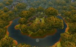World of Warcraft - Screen zum Gebiet Wald von Elwynn.