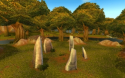 World of Warcraft - Screen zum Gebiet Wald von Elwynn.