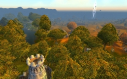 World of Warcraft - Screen zum Gebiet Wald von Elwynn.