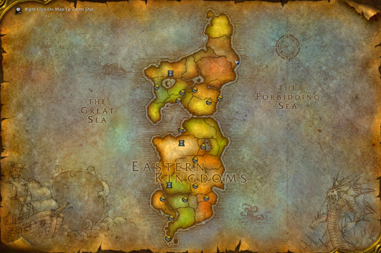 World of Warcraft - Maps - Östliche Königreiche | ePrison.de - Game