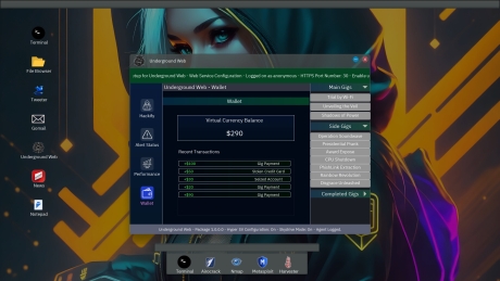 Anonymous Hacker Simulator - Screen zum Spiel Anonymous Hacker Simulator.
