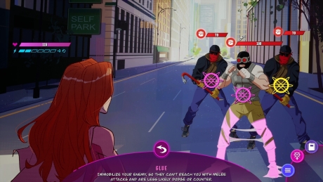 Invincible Presents: Atom Eve: Screen zum Spiel Invincible Presents: Atom Eve.