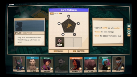 Dispatch: Screen zum Spiel Dispatch.